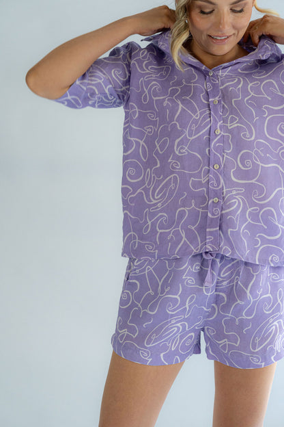 CORA BUTTON UP | VIOLA