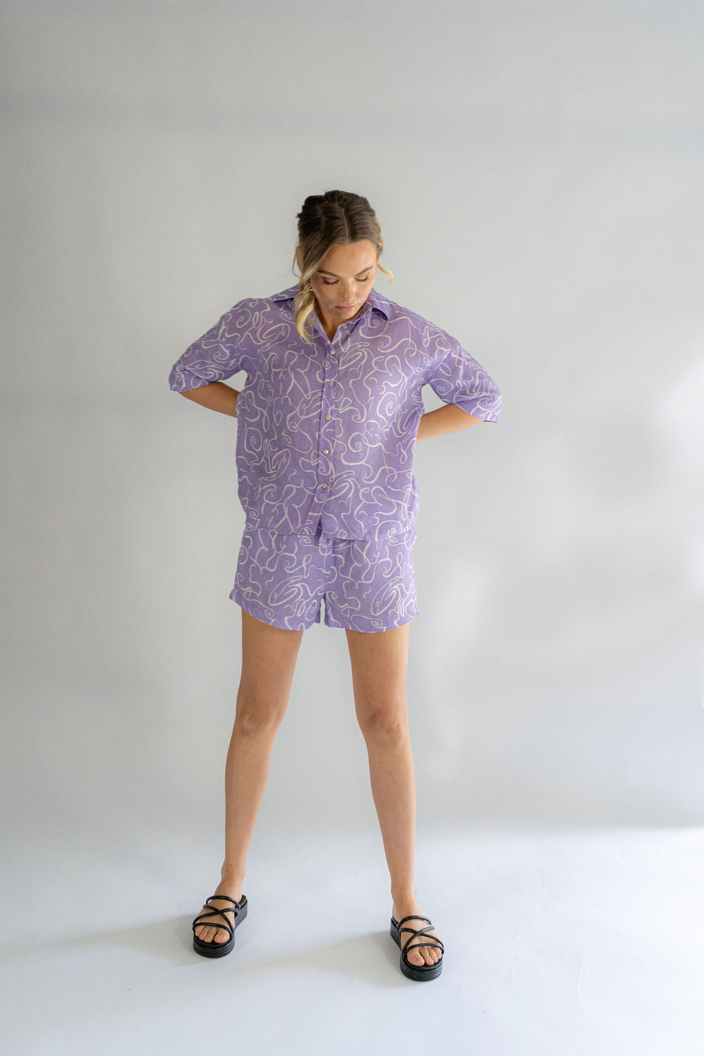 CORA BUTTON UP | VIOLA