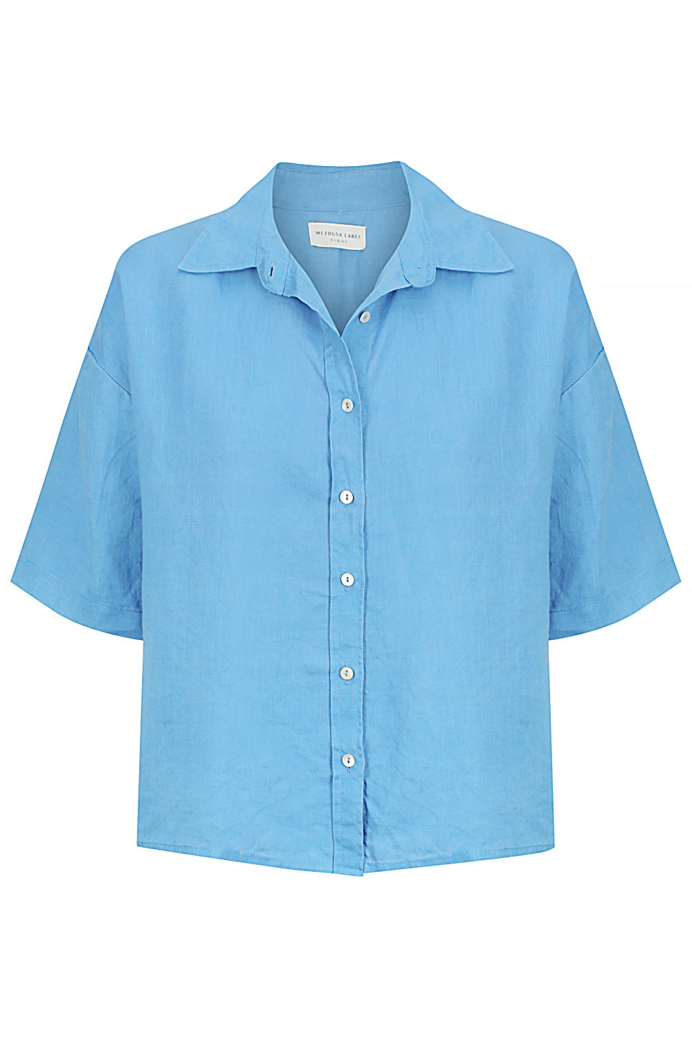 CORA BUTTON UP | AZURE