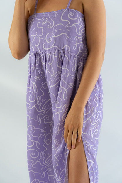 IRIS MIDI DRESS | VIOLA