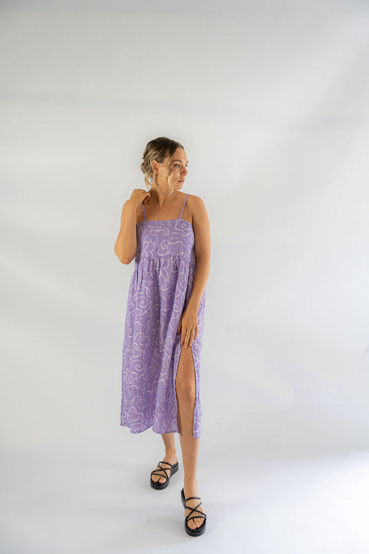 IRIS MIDI DRESS | VIOLA